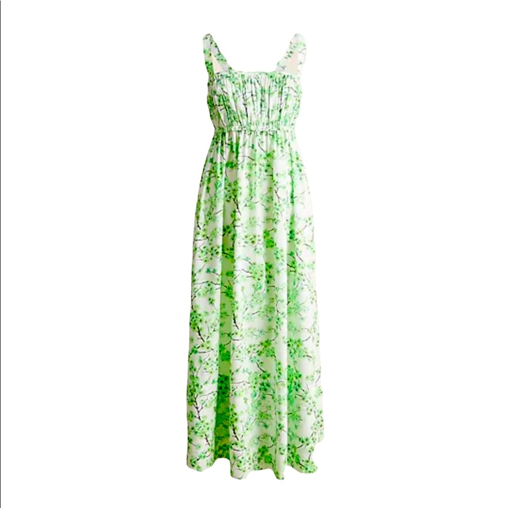 JCrew Gathered Tank Midi Dress, NWT